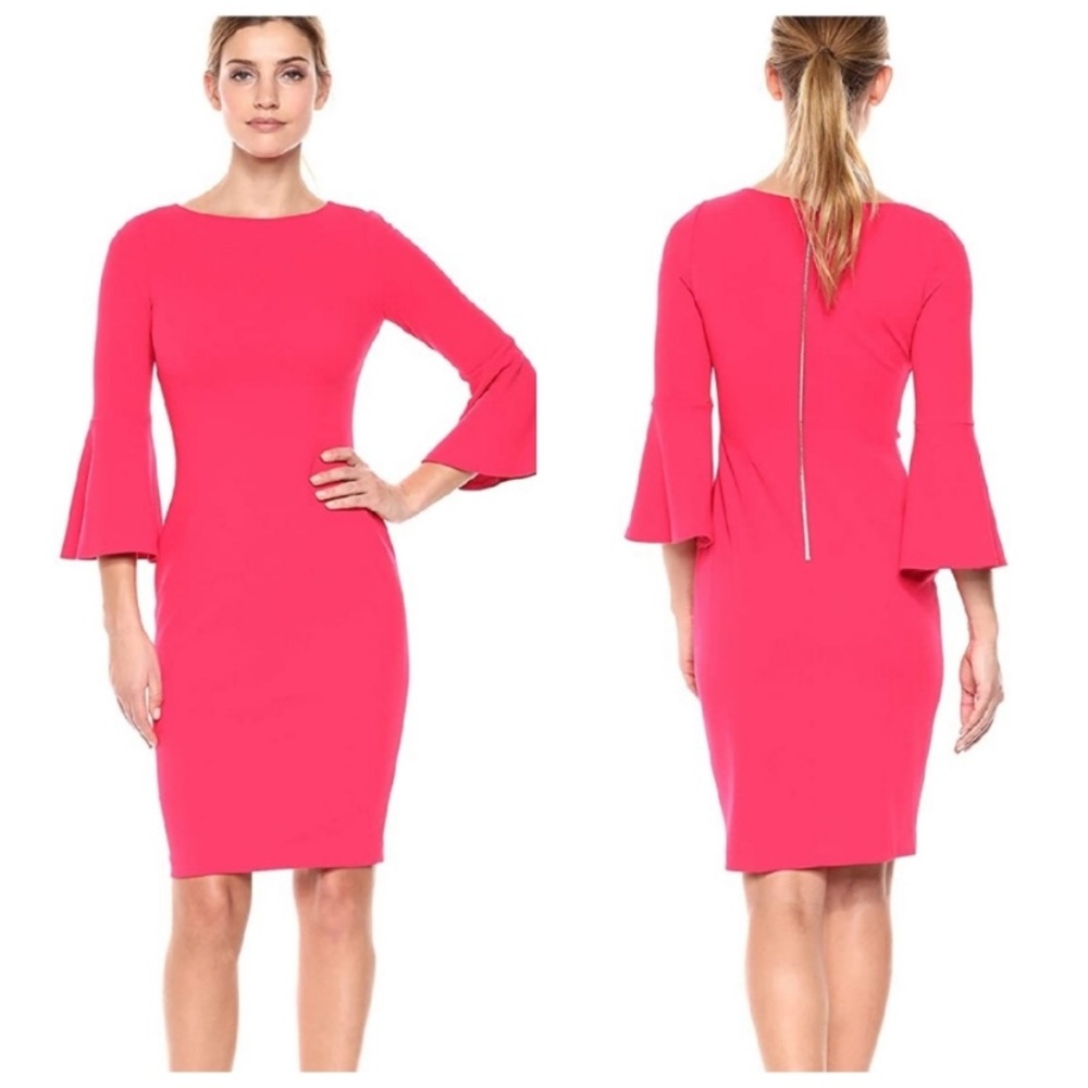 Calvin Klein Bell-Sleeve Dress